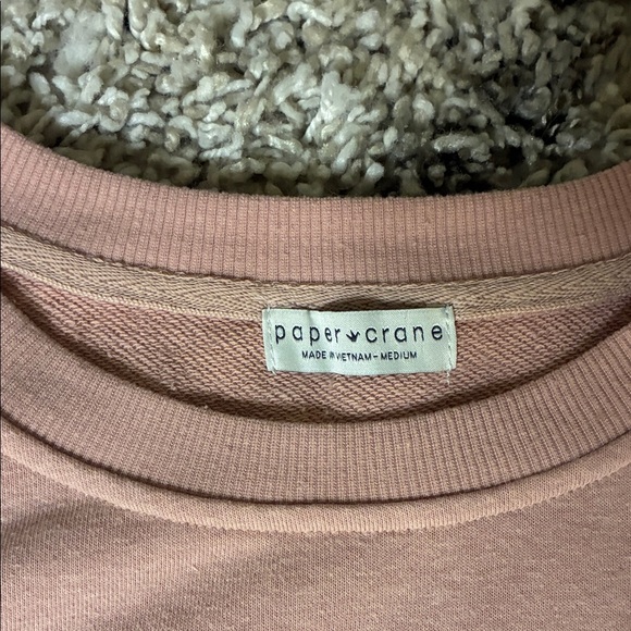 Pink Short Sleeve Sweater Blouse Top - Picture 2 of 3